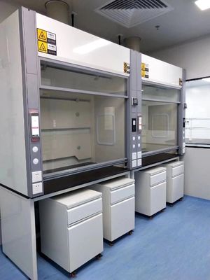 1200m3 / H Chemical Steel Bench Top Fume Hood Untuk Cleanroom