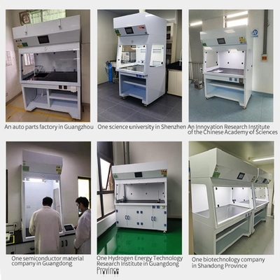 Laboratorium Lemari Asam Tanpa Ductless Portabel Self Contained Ductless Fume Lemari