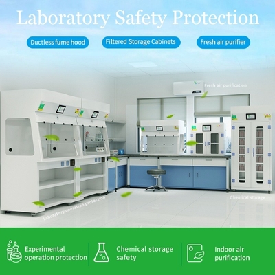 Lemari Asam Seluler Tanpa Ductless Chemical Fume Hood Untuk Laboratorium