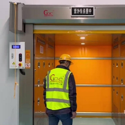 GCC Cargo Clean Room Air Shower Dengan Pintu Rana PVC Dengan Sensor Fotolistrik
