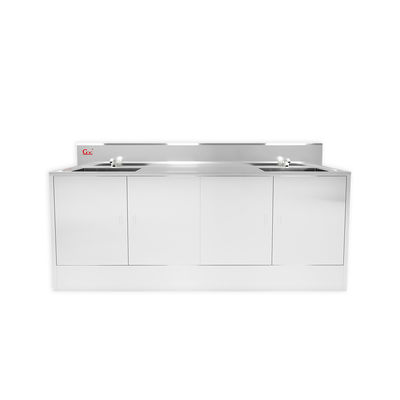 Custom awet 304 stainless steel Rumah Sakit laboratorium medis scrub wastafel