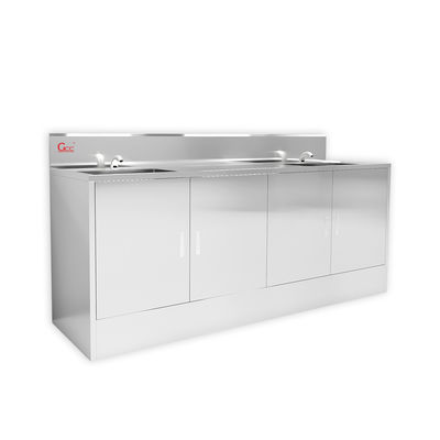 Custom awet 304 stainless steel Rumah Sakit laboratorium medis scrub wastafel