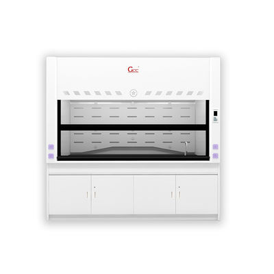 PP Fume Hood Laboratory Asam dan Alkali Resistant Exhaust Hood Disesuaikan Laboratory Fume Hood Ventilasi