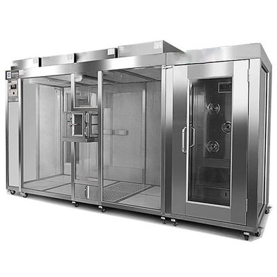 Sistem Cleanroom Modular 220V 50HZ Sederhana Dengan Tirai Anti Statis