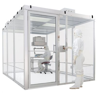 Sistem Cleanroom Modular 220V 50HZ Sederhana Dengan Tirai Anti Statis