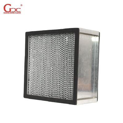 Tahan Panas 1500m3 / jam 14.38m2 Filter Hepa Efisiensi Tinggi H14