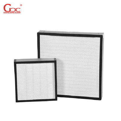 HEPA H13 Cleanroom Air Filter Glass Fiber Bag Dengan Bingkai Aluminium