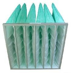 Bingkai tipis F8 2050m3 / h Filter Udara Kamar Bersih / Filter Kantong Udara
