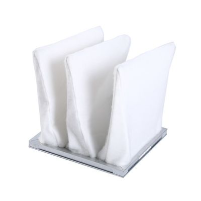 Filter Udara Cleanroom Efisiensi F5, Filter Udara Saku Sintetis 1000m3 / jam