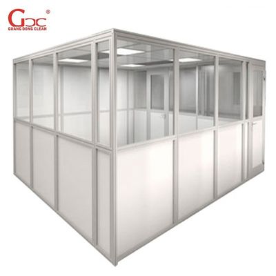 Kelas 1K 50m2 9pcs FFU Prefab Cleanroom / Hardwall Cleanroom
