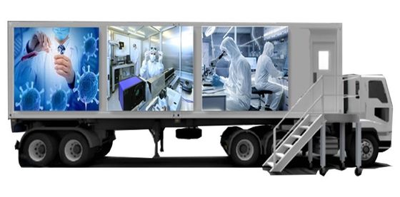 Laboratorium Kabin PCR Mobile ISO 30KW Prefab Cleanroom Container