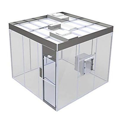 Pintu Masuk Shower Udara Cleanroom yang Dipoles Dengan Tingkat Kebisingan ≤65dB Pencahayaan LED