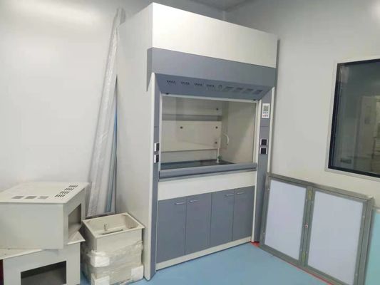 65dB Noise Lab Baja Penuh Pp Fume Hood Tahan Alkali 1200m3 / H
