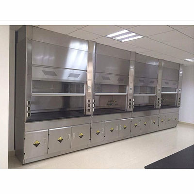 65dB Noise Lab Baja Penuh Pp Fume Hood Tahan Alkali 1200m3 / H
