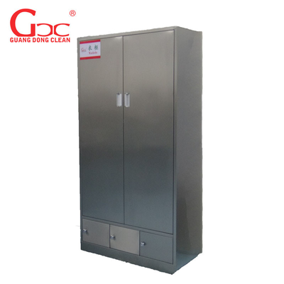Peralatan Ruang Lab Stainless Steel Loker Multi Kompartemen Lemari Bersih