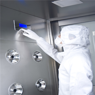 Pancuran Udara Cleanroom Stainless Steel 2800m / jam Portabel