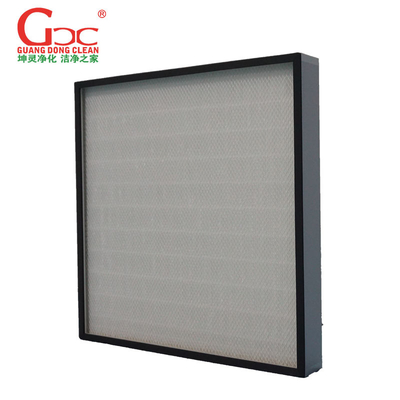 HEPA H14 Cleanroom Air Filter Glass Fiber Bag Dengan Bingkai Aluminium